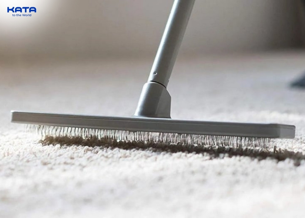 outdoor carpet care on concrete