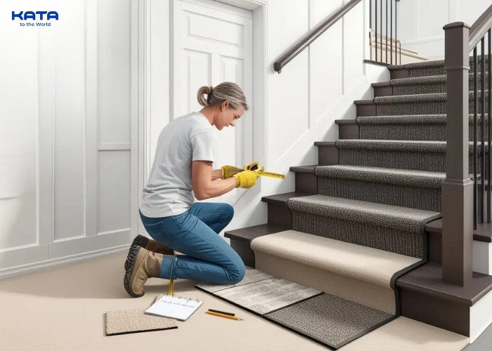 note when measuring stairs for carpeting