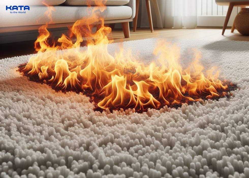 the natural fire resistance of wool carpets