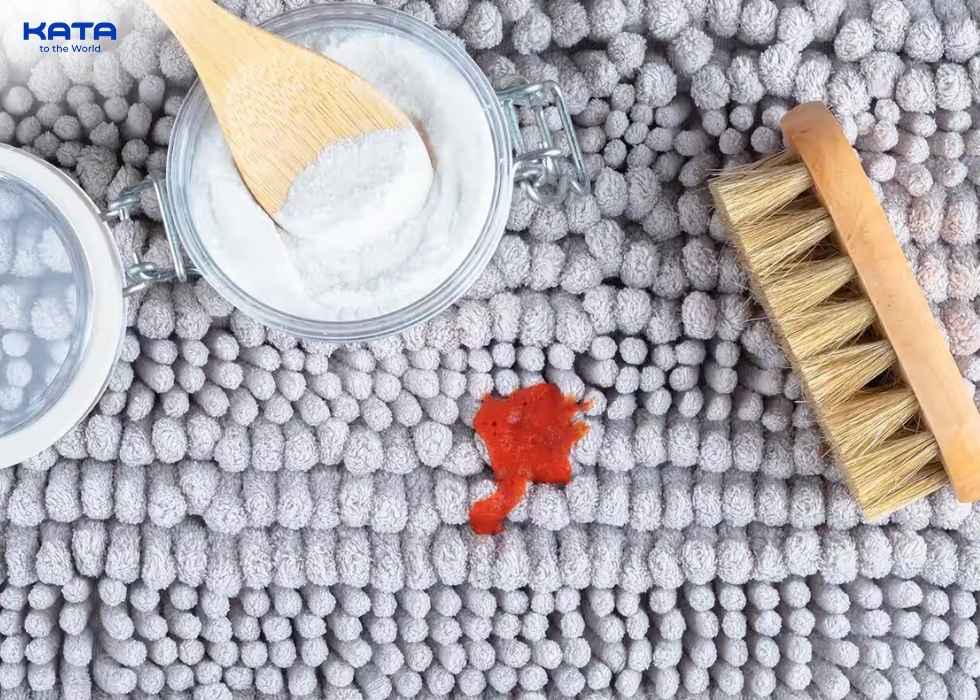 sprinkle a generous amount of salt directly onto the tea stain