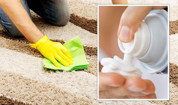 Clean with shaving cream picture