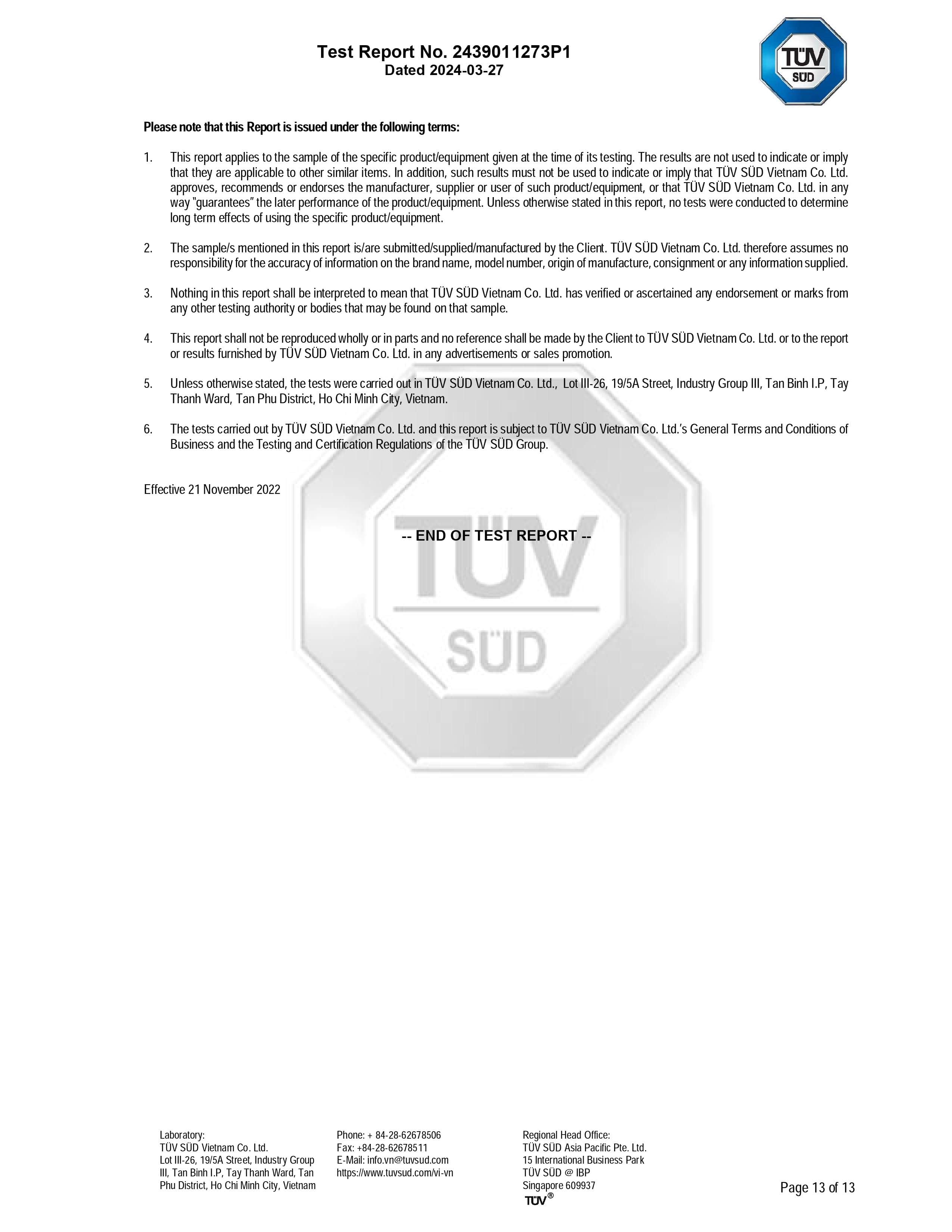 RoHS Certificate - TPE Material