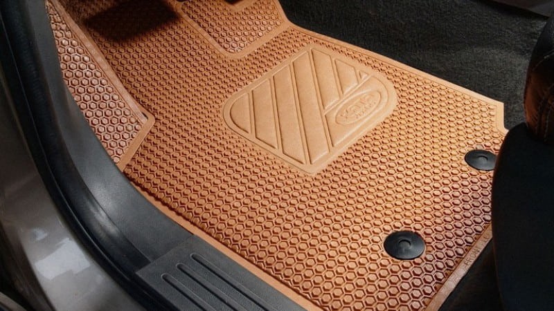 Non-toxic virgin PVC car floor mat protecting the vehicle's cabin air quality.