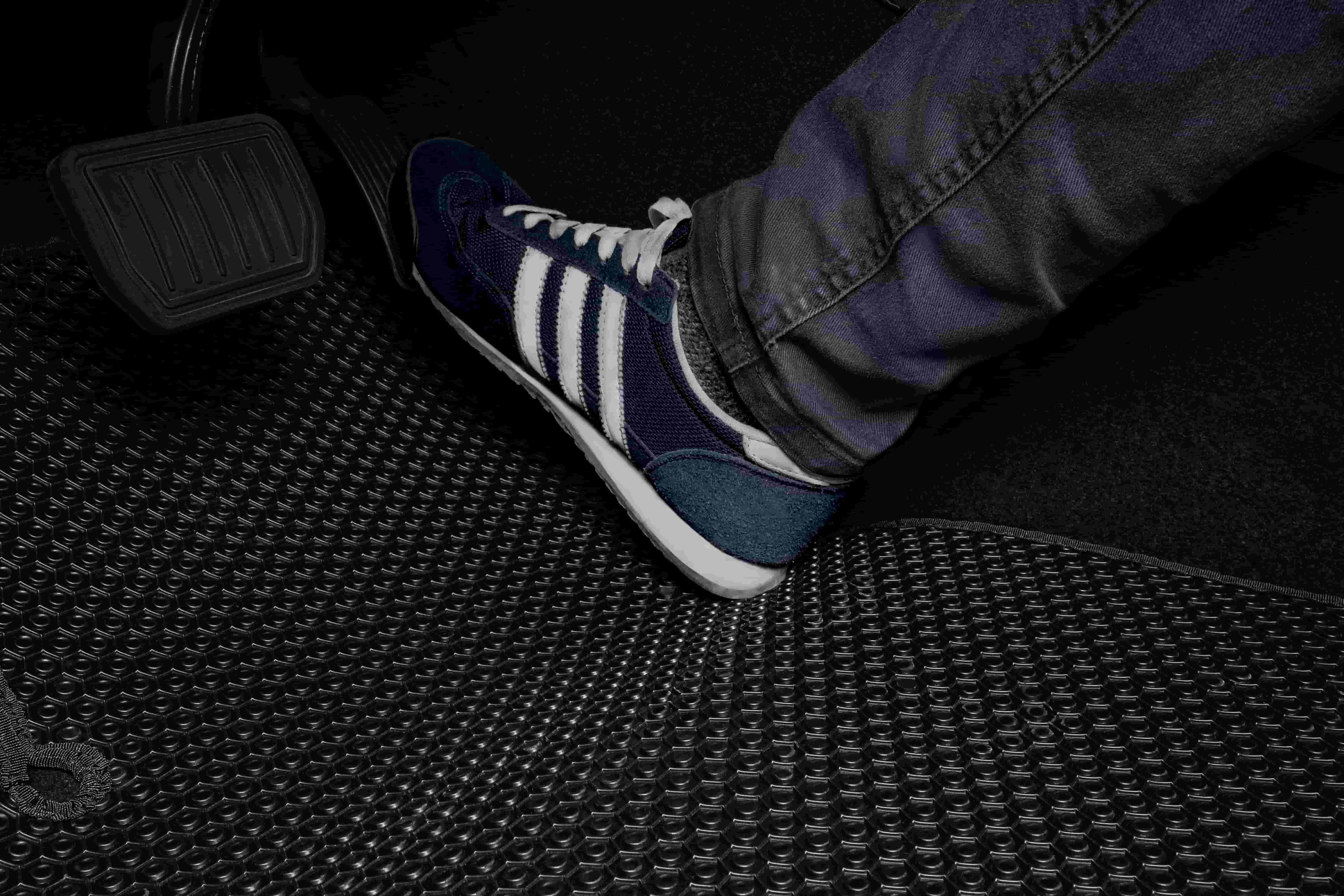 Durable high-grade PVC car floor mat protecting vehicle interior under driver foot